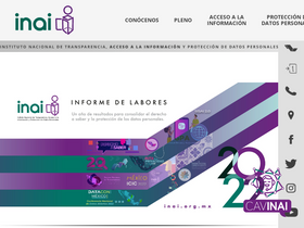 'inicio.inai.org.mx' screenshot