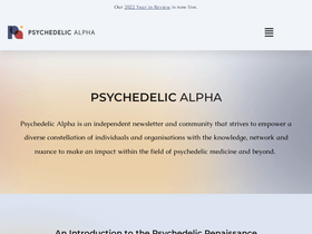 'psychedelicalpha.com' screenshot