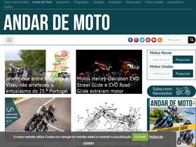 'andardemoto.pt' screenshot