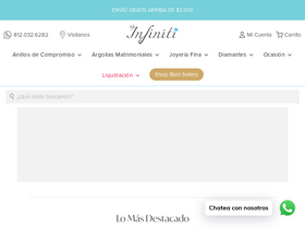 'infinitijoyas.com' screenshot