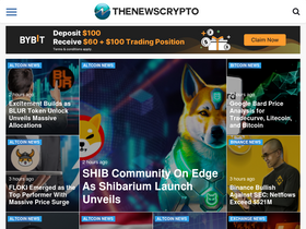 'thenewscrypto.com' screenshot