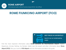 'roma-airport.com' screenshot