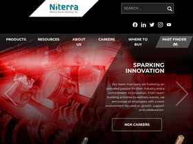 'ngksparkplugs.com' screenshot