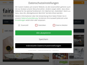 'fairaudio.de' screenshot