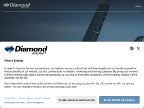 'diamondaircraft.com' screenshot