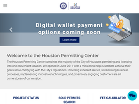 'houstonpermittingcenter.org' screenshot