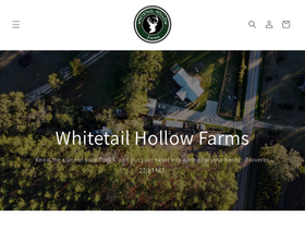 whitetailhollowfarms.com homepage screenshot