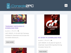 'console2pc.com' screenshot