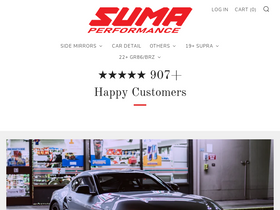 sumaperformance.com homepage screenshot