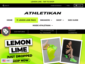 athletikan.com homepage screenshot