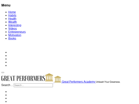 'greatperformersacademy.com' screenshot