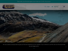'apus-peru.com' screenshot