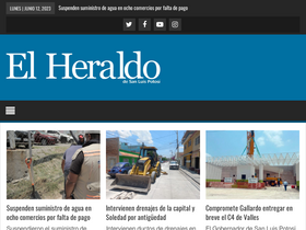'elheraldoslp.com.mx' screenshot