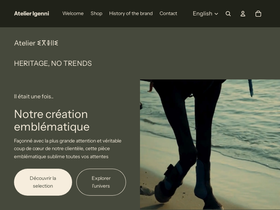 atelierigenni.com homepage screenshot