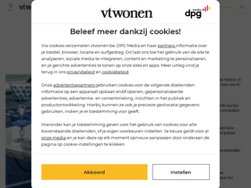 'vtwonen.be' screenshot