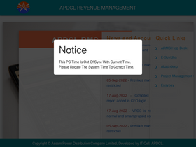 'apdclrms.com' screenshot