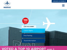 'bradleyairport.com' screenshot