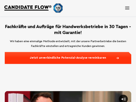 'candidate-flow.de' screenshot