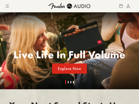 fenderaudio.com homepage screenshot