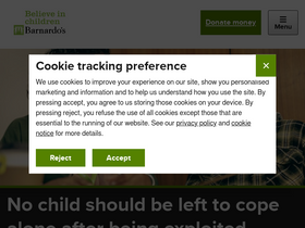 'barnardos.org.uk' screenshot
