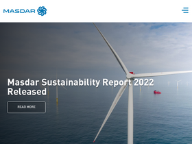 'masdar.ae' screenshot