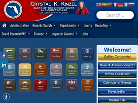 'collierclerk.com' screenshot