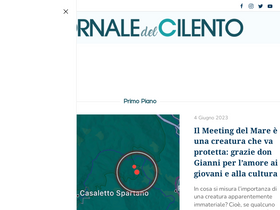 'giornaledelcilento.it' screenshot