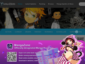 'mangahere.cc' screenshot