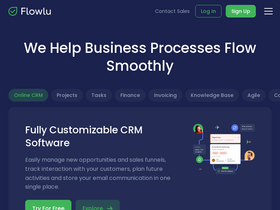 'flowlu.com' screenshot