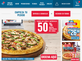 'dominos.com.pe' screenshot