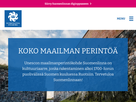'suomenlinna.fi' screenshot