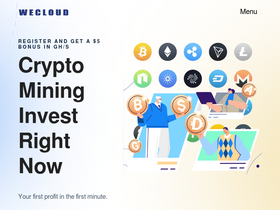 'wecloudminers.com' screenshot