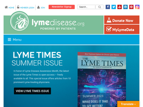 'lymedisease.org' screenshot