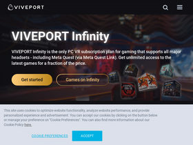 'viveport.com' screenshot