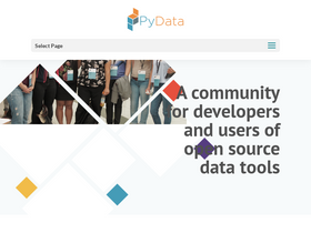 'pydata.org' screenshot