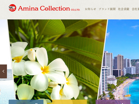 'amina-co.jp' screenshot