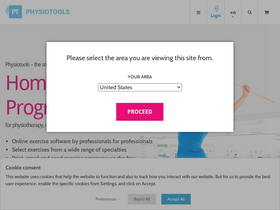 'physiotools.com' screenshot