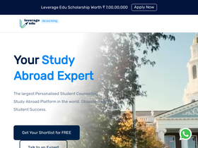 'leverageedu.com' screenshot