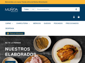 Munoaalimentacion homepage screenshot