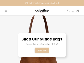 dubeline.com homepage screenshot