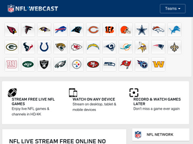 'nflwebcast.com' screenshot