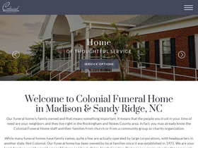 'colonialfh.net' screenshot