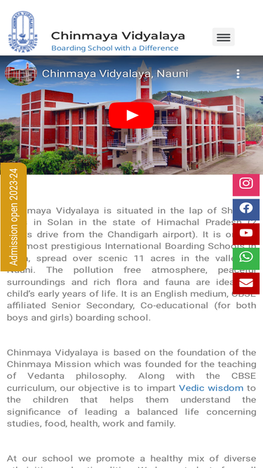 chinmayavidyalayanauni.com
