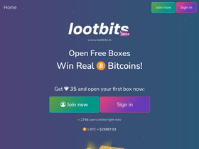 'lootbits.io' screenshot