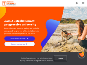 'torrens.edu.au' screenshot