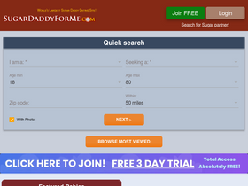 'sugardaddyforme.com' screenshot