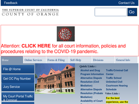 'occourts.org' screenshot