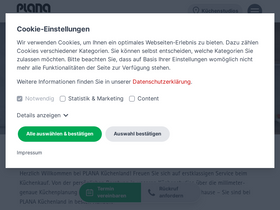 'franchise.plana.de' screenshot