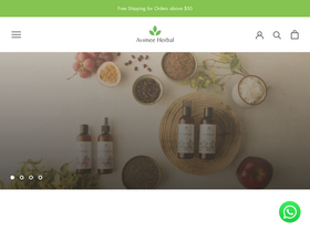 'avimeeherbal.com' screenshot