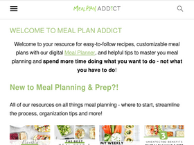 'mealplanaddict.com' screenshot